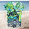 thumbnail image 1 of Short Sleeve Shirt Women Tshirts Shirts Cotton Print T Shirts Oversized Tops for Women Cotton, 1 of 8