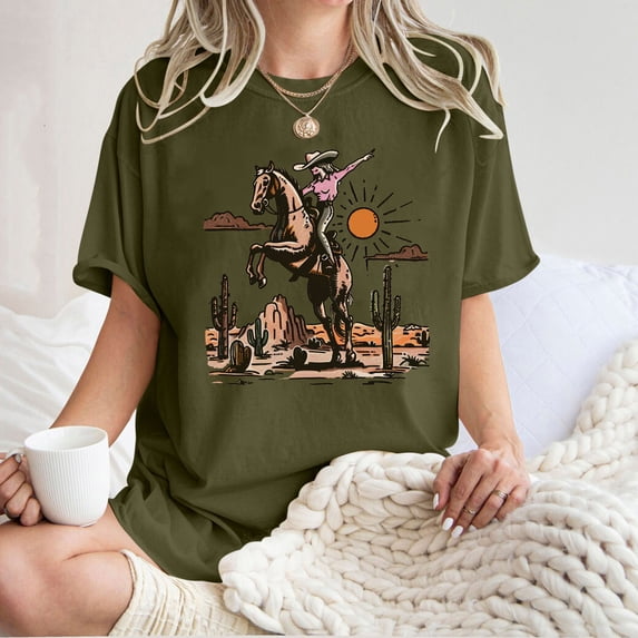 Short Sleeve Shirts for Women Casual Boho T Shirts White Printed Tees for Women Vintage Summer Oversized Tshirts for Women Cheap