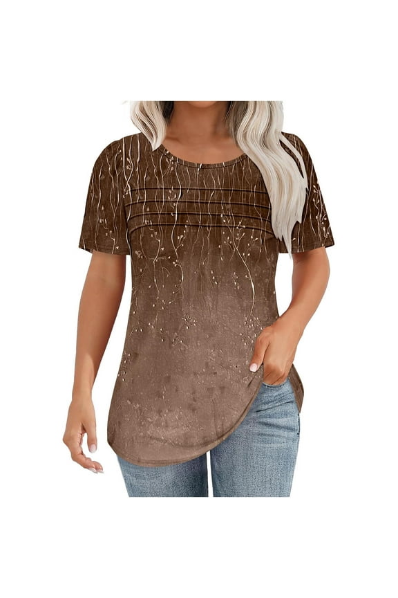 Short Sleeve Shirts Womens Tops Trendy Oversized Tshirts for Women Graphic Tees T Shirts