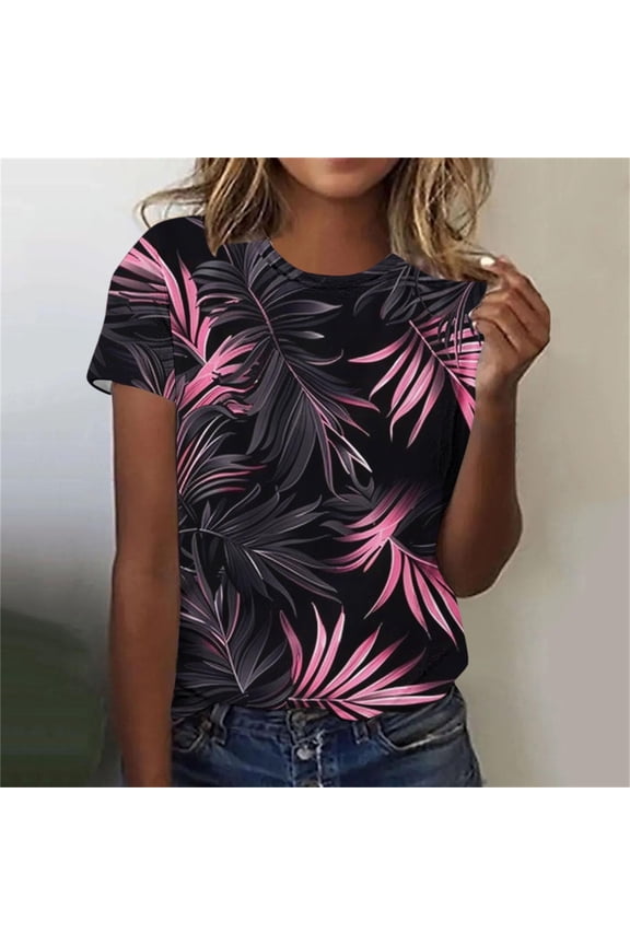 Short Sleeve Tops Women Womens Tops Trendy 2025 Spring Summer V Neck T Shirts for Women Graphic Tees Funny Tops