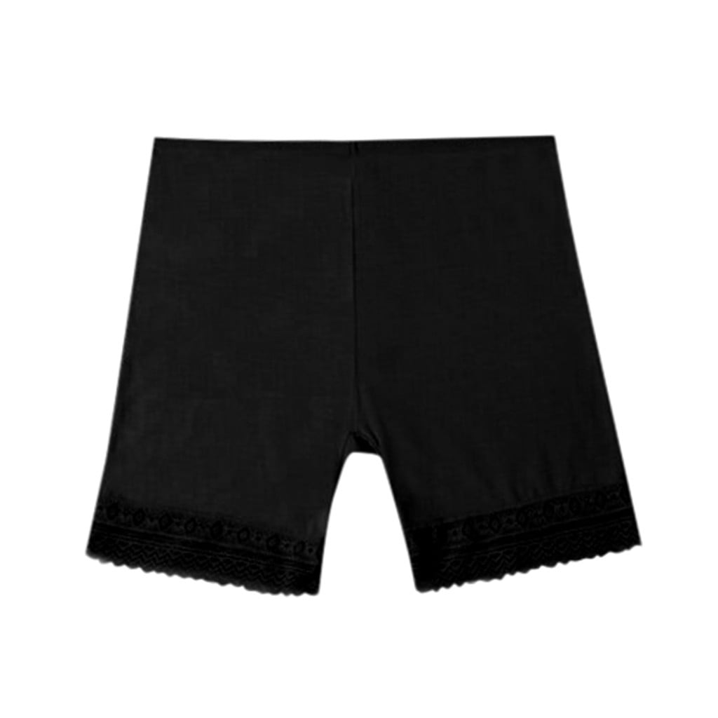 Slip Shorts For Under Dresses – Women's Anti Chafing Lace Panties, Boyshort, Nylon/Spandex