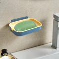 thumbnail image 1 of Summer Savings Clearance! Soap Dish for Bathroom QTOCIO Soap Box Wall Mounted Bathroom Hole Less Soap Dish Bathroom Shelf Household Soap Draining Box Wall Mounted Strong Bearing Weight, 1 of 6