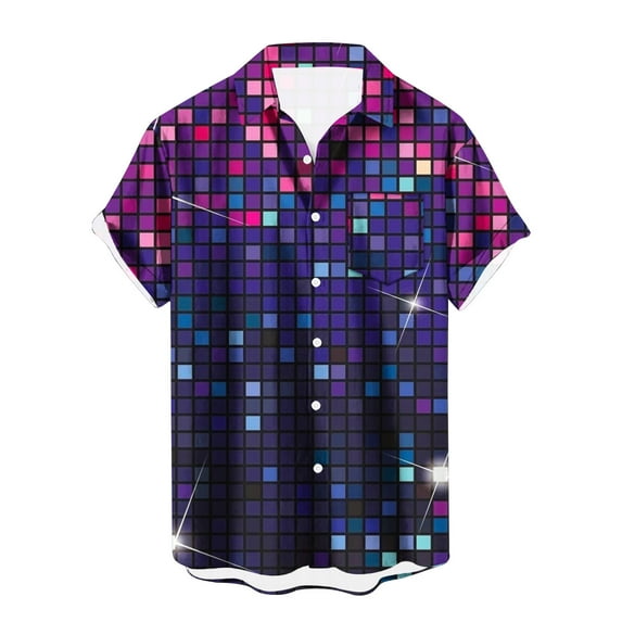 Stamzod Men Clothes New Hawaiian Shirts for Men 3D Printed Casual Short Sleeve Button Down Fashion Beach Streetwear Shirts