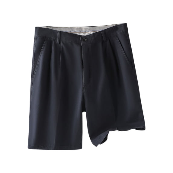 Stamzod Men Short Fashion Solid Color Summer Elastic Waist Drawstring Shorts Casual Loose Plus Size Athletic Shorts for Men with Pocket Black E XXXL