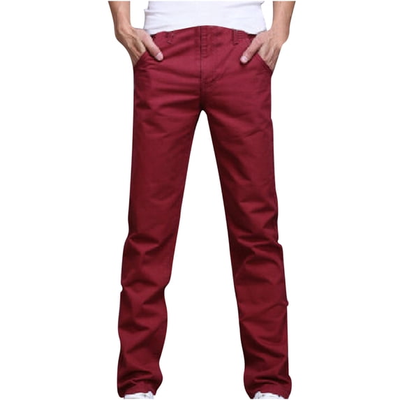 Stamzod Men's Casual Dress Pants Plus Size Slim Fitting Skinny Stretch Flat-Front Lightweight Comfort Fashion Business Trousers