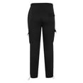 thumbnail image 1 of Stamzod Mens Sweatpants with Pockets Fashion Solid Color Stretch Waist Long Pants Activewear Casual Plus Size Workout Cargo Pants for Men Black XXXXL, 1 of 5