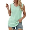 thumbnail image 1 of SuDongPo Tank Tops for Women's Trendy Tank Tops Eyelet Embroidery Sleeveless V-Neck Tank Shirts for Daily Casual Dressy Summer Tops, 1 of 5