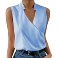 thumbnail image 1 of SuDongPo Womens Tops Women's Dressy Casual Tops Business Work Blouses Shirts Sleeveless Sleeve V Neck Tshirt Tops for Womens Tank Tops Shirts, 1 of 5