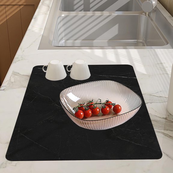 Suncoda Bathroom Rugs, Multipurpose Dish Drying Pad Easy To Clean Kitchen Counter Or Sink Mat Refrigerator Or Drawer Lining Absorbs Water Suitable For Dishware Holding Tea