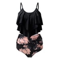 thumbnail image 1 of Summer Savings Clearance! Swimwear Women High Waisted Swimsuit Ruffled Top Tummy Control Bathing Suits Two Piece Bikini Sets Beachwear, 1 of 3