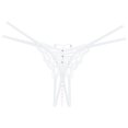 thumbnail image 1 of Clothing 2025 Thongs for Women Embroidered Hollow Butterfly Fashion Low Waist Open Cut Pearl Massage Thong Thongs Underpants Women Underwear Thongs, 1 of 3