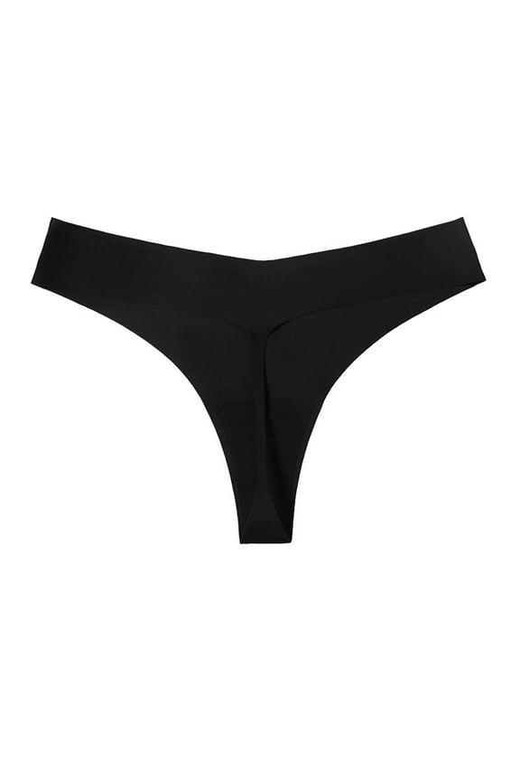 Clothing 2025 Thongs for Women Hot Girls Fashion Low Waist Panty Bikini Seamless Solid Nylon Ice Silk Thongs Underpants Women Underwear Thongs