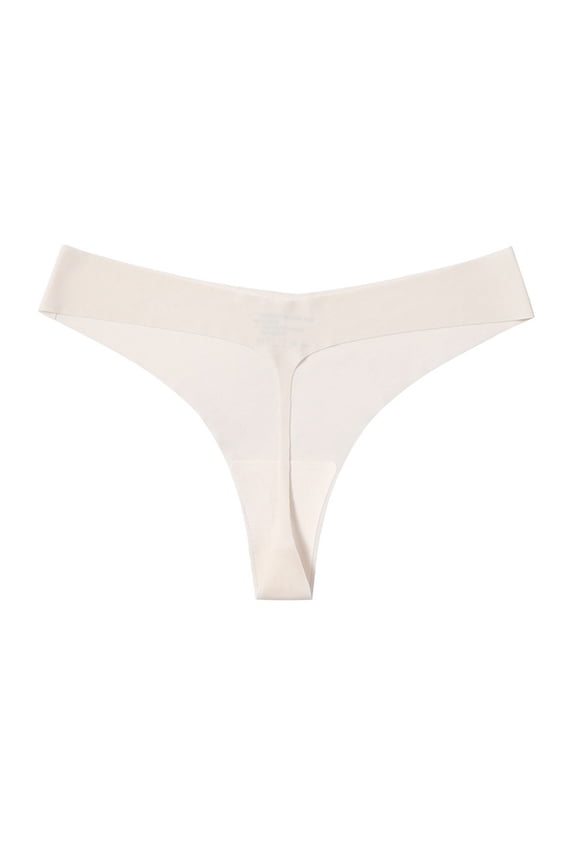 Clothing 2025 Thongs for Women Hot Girls Fashion Low Waist Panty Bikini Seamless Solid Nylon Ice Silk Thongs Underpants Women Underwear Thongs