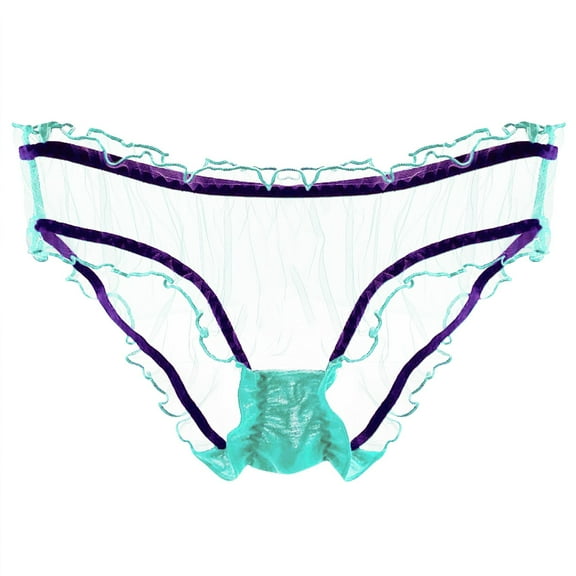 Clothing 2025 Thongs for Women Mesh Transparent Panties Lightweight Breathable Lace Pure Cotton Crotch Low Waist Briefs Thongs Underpants Women Underwear Thongs