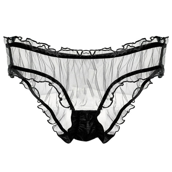 Clothing 2025 Thongs for Women Mesh Transparent Panties Lightweight Breathable Lace Pure Cotton Crotch Low Waist Briefs Thongs Underpants Women Underwear Thongs