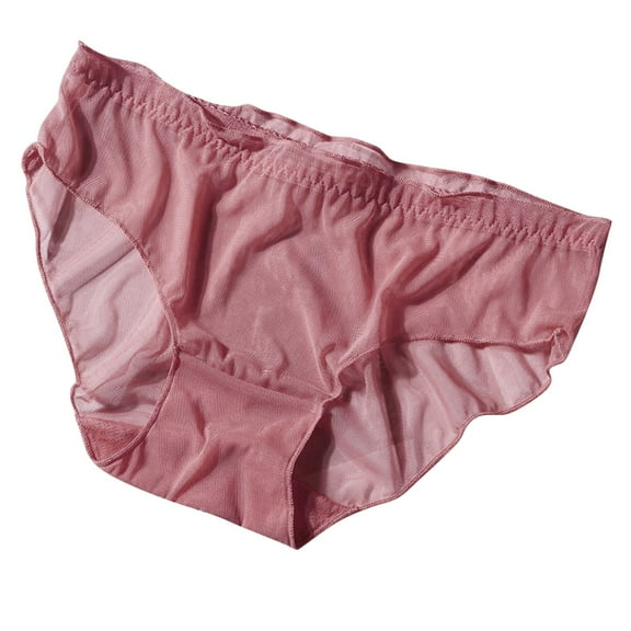 Clothing 2025 Thongs for Women Mesh Transparent Panties Lightweight Breathable Lace Pure Cotton Crotch Low Waist Briefs Thongs Underpants Women Underwear Thongs