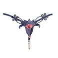 thumbnail image 1 of Clothing 2025 Thongs for Women Embroidered Open Ccrotch Fashion Slip On Transparent Fashion Thongs Underpants Women Underwear Thongs, 1 of 3