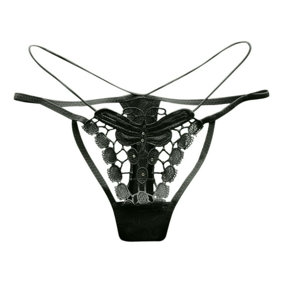 Clothing 2025 Thongs for Women Low Waist Mesh Briefs Solid Color Cotton Crotch Panties Thongs Underpants Women Underwear Thongs