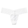 thumbnail image 1 of Summer Savings Clearance Thongs for Women Stretch Bikini Panty Lace Trim 5 Colors Comfy Sexy G-Strings Thongs Underpants Women Underwear Thongs, 1 of 3