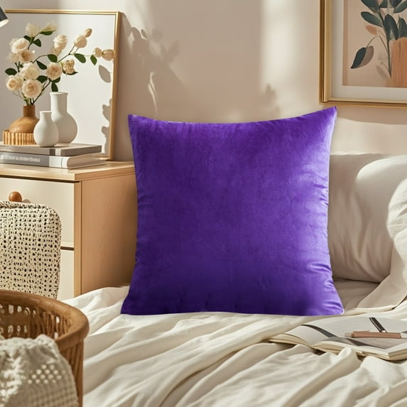 Throw Pillow Covers QTOCIO Short Pillowcase Bohemian Pillowcase Solid Color Pillowcase Decorative Textured Throw Pillowcase Home Decor Sofa Bedroom Holiday Gift