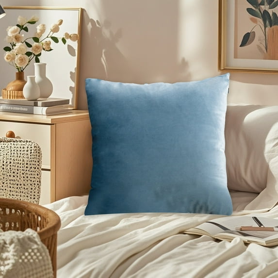 Throw Pillow Covers QTOCIO Short Pillowcase Bohemian Pillowcase Solid Color Pillowcase Decorative Textured Throw Pillowcase Home Decor Sofa Bedroom Holiday Gift