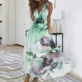 thumbnail image 1 of Titcea Summer Dresses for Women 2026 Deep V Neck Sleeveless Wrapped Chest Flowy Maxi Dresses Floral Printed Casual Elegant Dresses, Gifts for Mom/Her, 1 of 5