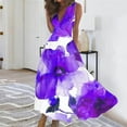 thumbnail image 1 of Titcea Summer Dresses for Women 2026 Deep V Neck Sleeveless Wrapped Chest Flowy Maxi Dresses Floral Printed Casual Elegant Dresses, Gifts for Mom/Her, 1 of 5