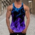 thumbnail image 1 of Titcea Tank Tops Men Graphic Printed Round Neck Sleeveless Shirt Summer Beach Vacation Outdoor Sports Gym Fashion T-Shirts, 1 of 5