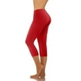 thumbnail image 1 of Titcea Womens Capris for Summer Solid Color High Waisted Leggings Workout Yoga Joggers, Gifts for Mom/Her, 1 of 6