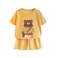 thumbnail image 1 of Summer Savings Clearance!Utoimkio Toddler Baby Boys Shorts Set Kids Cute Print Clothes Short Sleeve T-Shirt Tops & Shorts Set 2Pcs Summer Outfits, 1 of 4