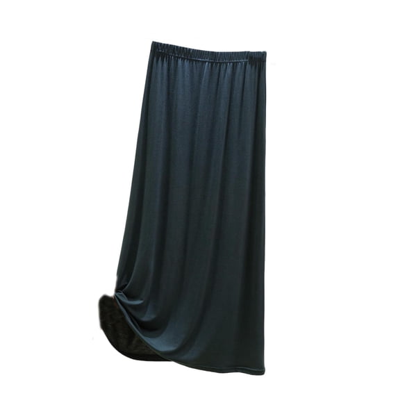 Summer Savings Clearance! Wdfiry Long Skirts For Women Fashion Solid Color Elastic Waist Casual Maxi Skirt Modal A-line Skirt