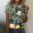 thumbnail image 1 of Woman Short Sleeve Tops T Shirts for Women Trendy Graphic Plus Size T Shirts Women, 1 of 5