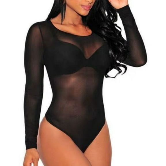 2025 Women Fishnet Mesh Lingerie BodyStocking Lace Smock Badydoll See Through Chemises Full Body Bodystocking Bodysuits Nightwear