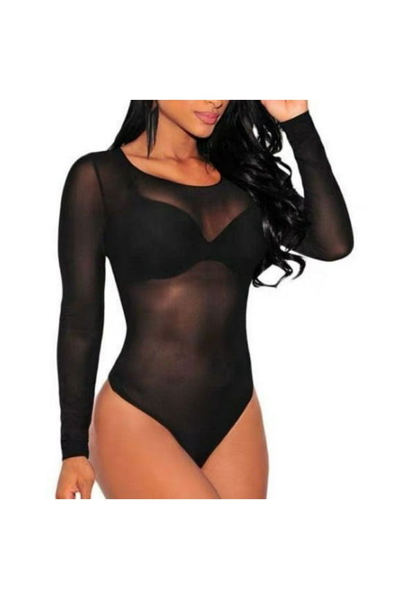 2025 Women Fishnet Mesh Lingerie BodyStocking Lace Smock Badydoll See Through Chemises Full Body Bodystocking Bodysuits Nightwear
