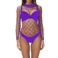 thumbnail image 1 of Clothing 2025 Women Fishnet Mesh Underwear BodyStocking Lace Smock Badydoll See Through Chemises Full Body Bodystocking Bodysuits Nightwear, 1 of 3