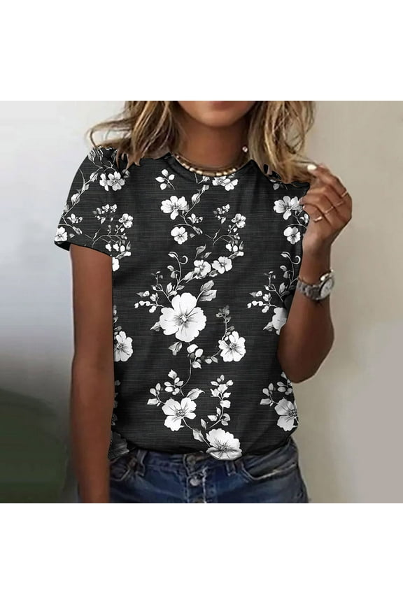 Women Short Sleeve Shirt Set T Shirts Cute Summer Oversized Graphic Tshirts Tee Shirts for Women Graphic