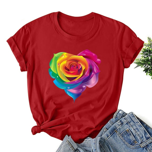 Women Short Sleeve Tops Tshirts Shirts for Women Cotton T Shirts for Women Graphic Gym Plus Size Shirts