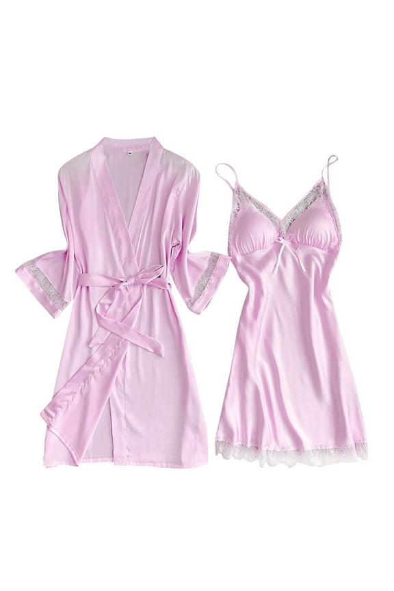 Underwear Under $10 New Satin Silk Pajamas Nightdress Women Robes Underwear Sleepwear Underwear