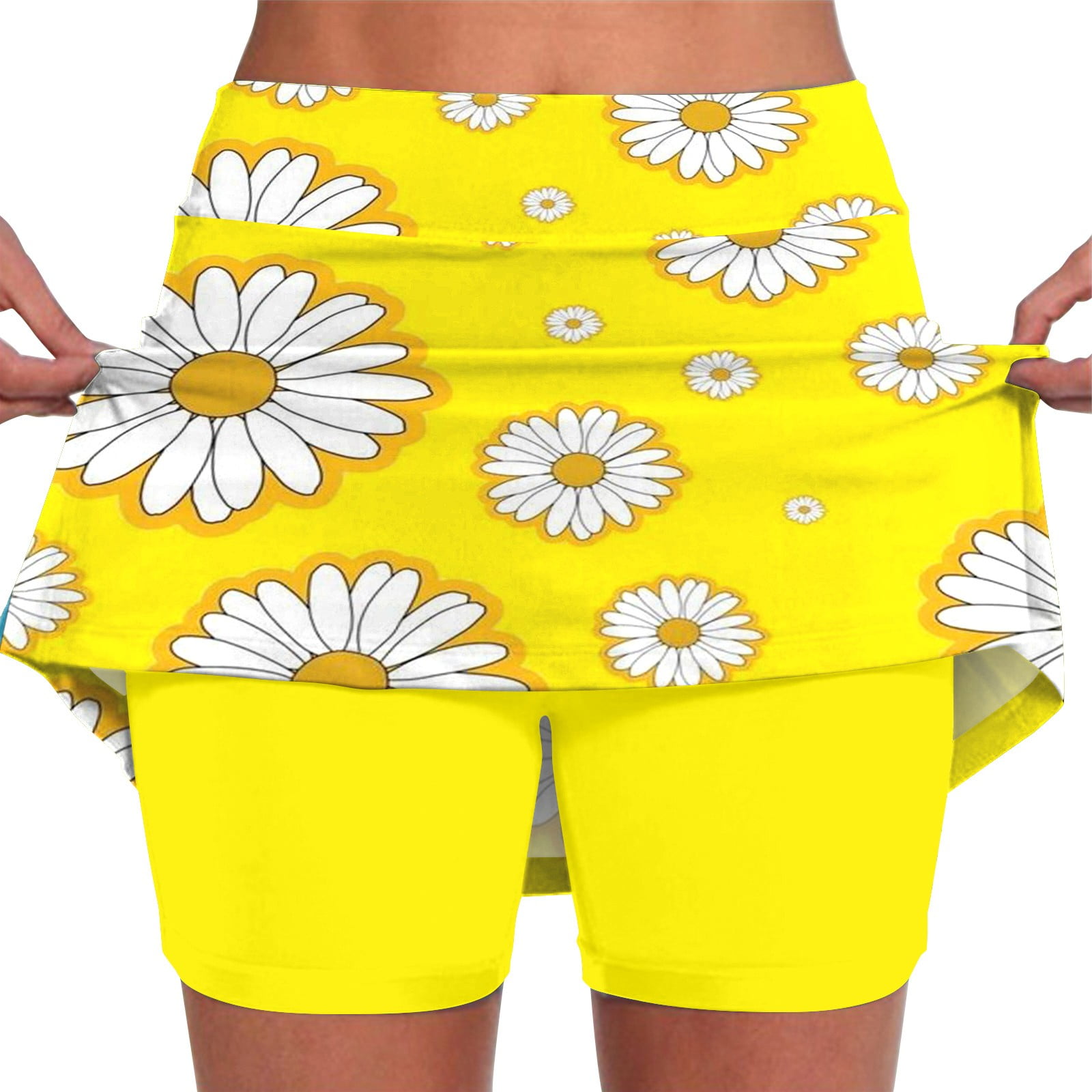 Navy High Waisted Tennis Skirts Light weight Workout Skirts