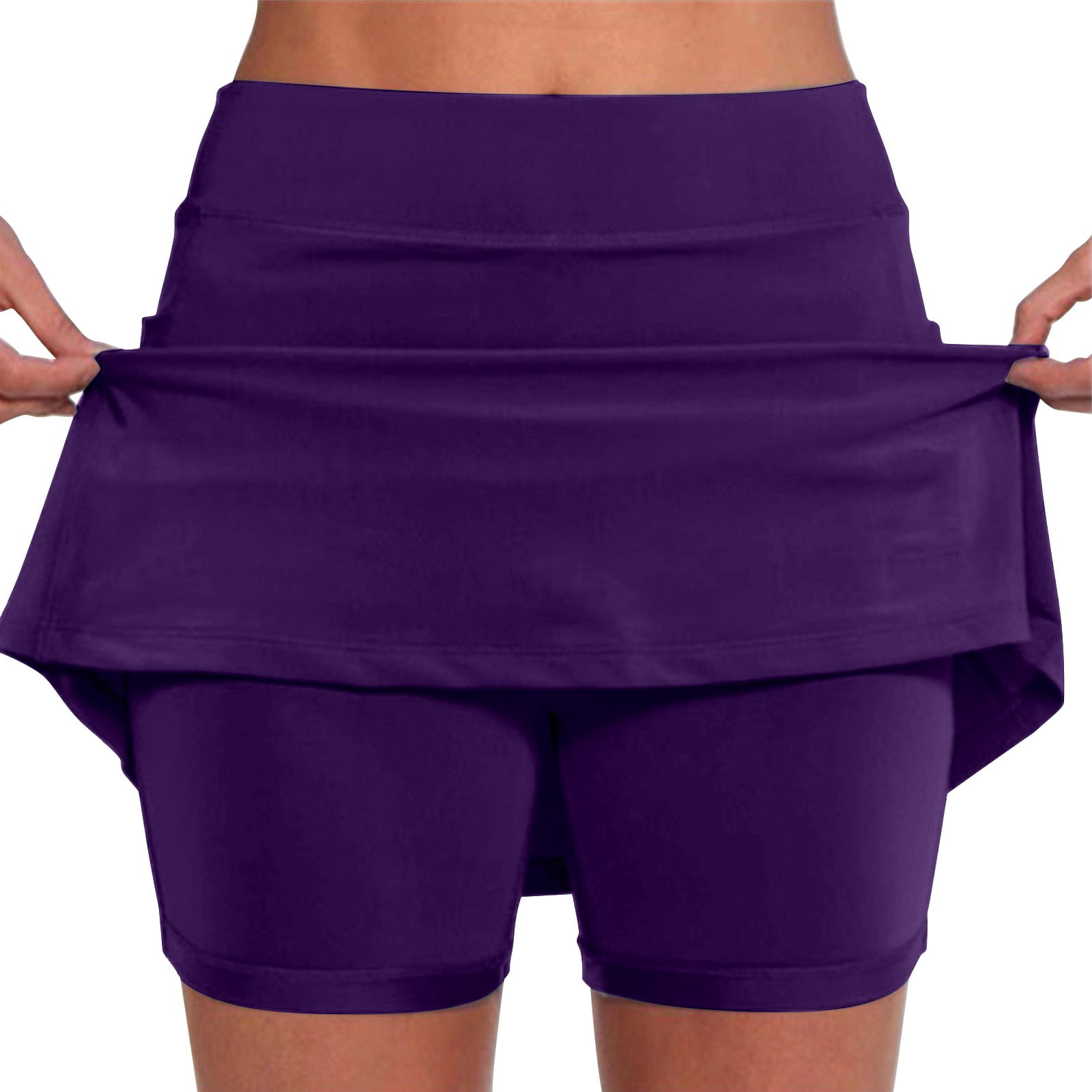 Summer Savings Clearance Women's High Waisted Tennis Skirts Tummy