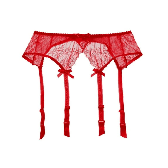 Clothing 2025 Women's Mysterious Fashion Black 4 Vintage Metal Clips Garter Belts for Stockings