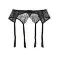 thumbnail image 1 of Clothing 2025 Women's Mysterious Fashion Black 4 Vintage Metal Clips Garter Belts for Stockings, 1 of 3