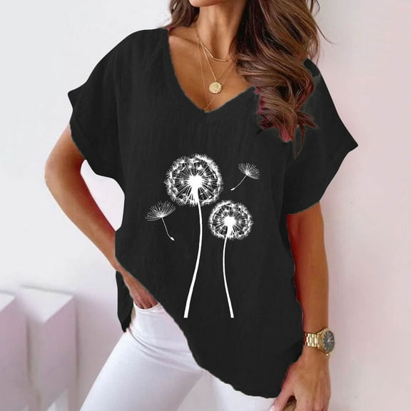 Women's Tops Short Sleeve V Neck Tshirts Shirts Womens T Shirts Graphic Plus Size Plus Size Tops