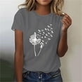 thumbnail image 1 of Summer Savings ! Womens Casual Short Sleeve Tunic Tops Funny Print Loose Fit Graphic Tee T Shirts, 1 of 4