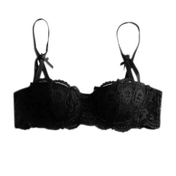 Womens Floral Lace Bras, Minimizer Bras for Women Full Coverage, Unlined Lace Sexy Plus Size Underwire Bra for Large Breasts 32/S-42/3XL