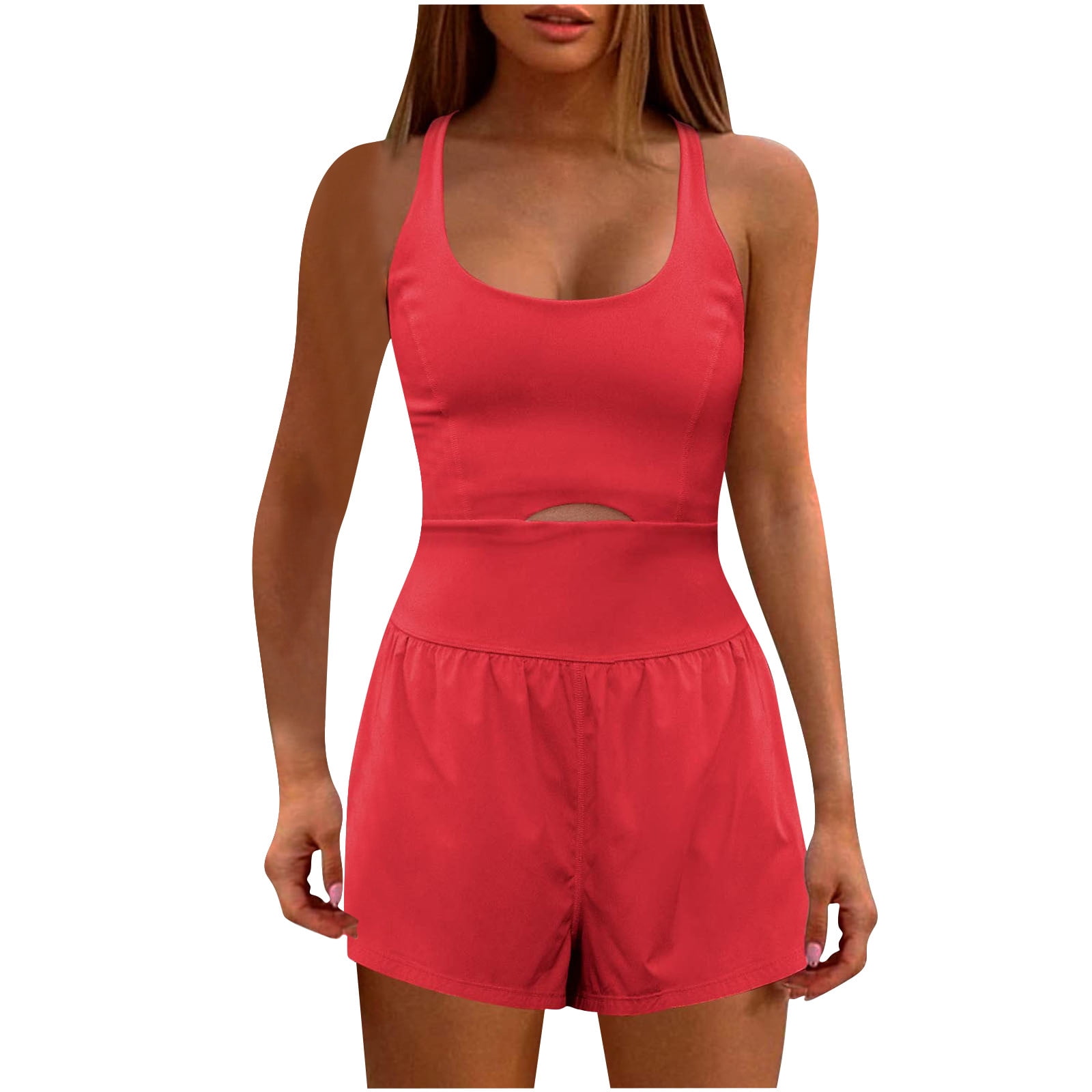  SENSERISE Womens Workout Rompers Athletic Romper
