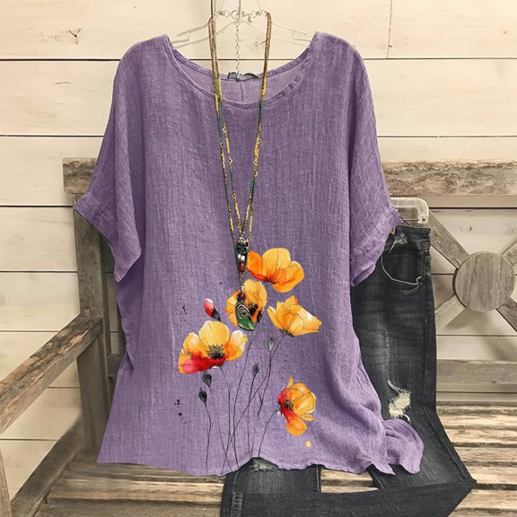 Womens Short Sleeve T Shirts White Womens Tops Casual Short Sleeve Womens T Shirts Graphic Mom Womens Tops Long Sleeve