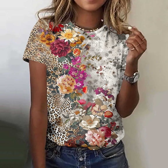 Womens Short Sleeve Top Womens T Shirts Graphic Tees Plus Size Tee Shirts