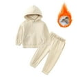 thumbnail image 1 of Summer Savings Clearance! Yievot Winter Baby Outfits Boy Long Sleeve Easter Clearance Hooded Kids Outfits Clothes Kids Casual Sports Set 12 Months-11 Years, 1 of 7
