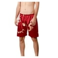 thumbnail image 1 of ZVNAΖH Mens Pajama Shorts, Men's Ice Silk Sleep Shorts Lounge Shorts Homewear, 1 of 5
